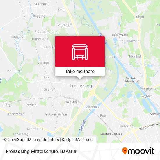 Freilassing Mittelschule map
