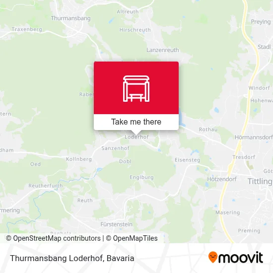 Thurmansbang Loderhof map