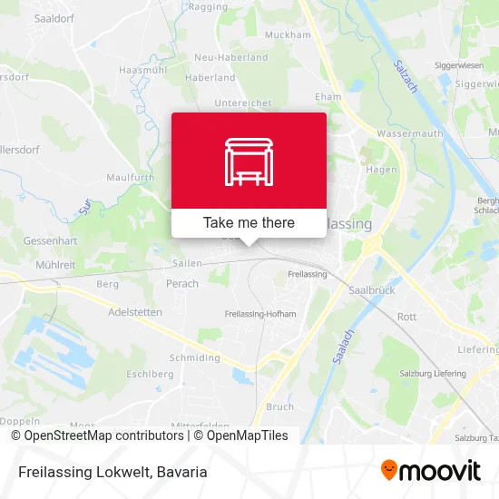 Freilassing Lokwelt map