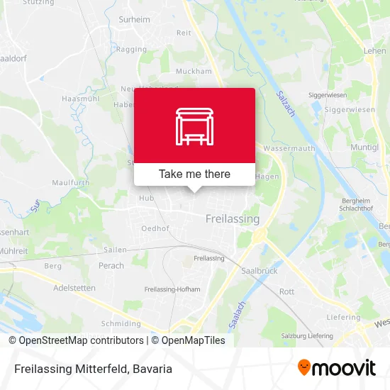 Freilassing Mitterfeld map