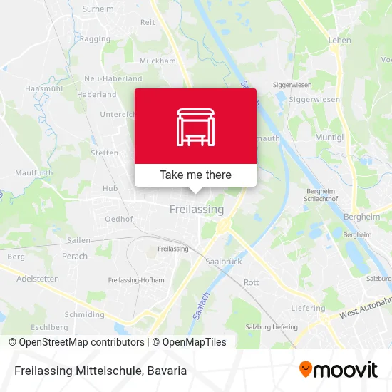 Freilassing Mittelschule map