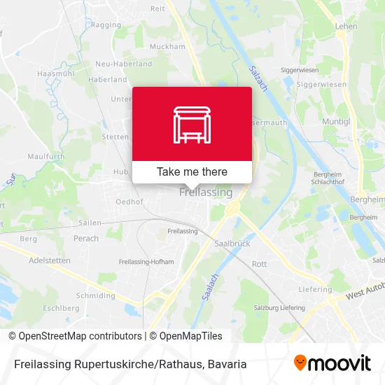 Freilassing Rupertuskirche / Rathaus map
