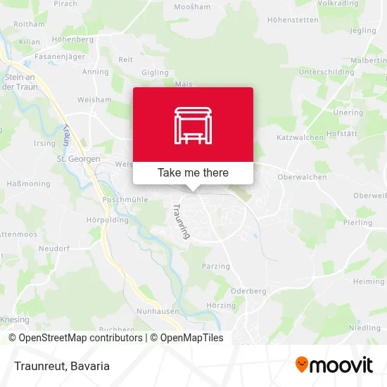 Traunreut map