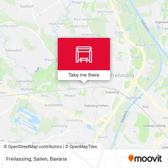 Freilassing, Sailen map