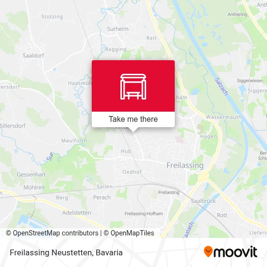 Freilassing Neustetten map