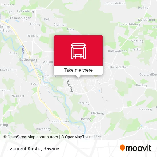 Traunreut Kirche map