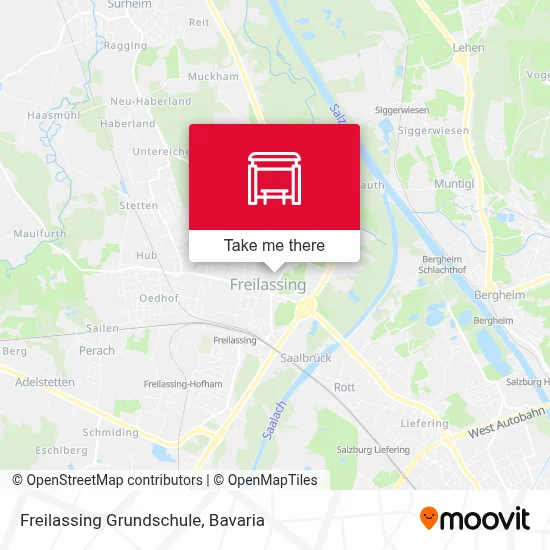 Freilassing Grundschule map