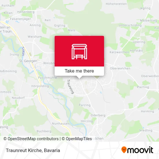 Traunreut Kirche map