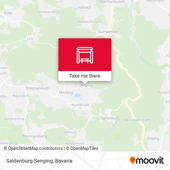 Saldenburg Senging map