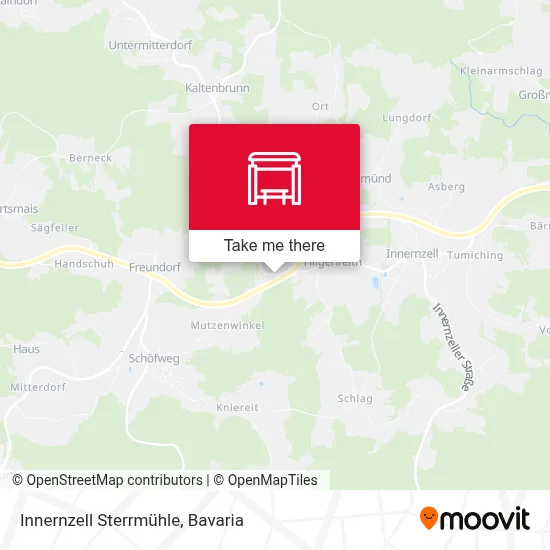 Innernzell Sterrmühle map