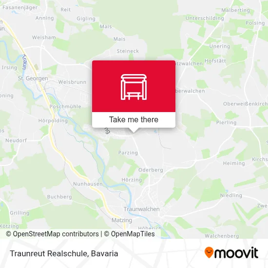 Traunreut Realschule map
