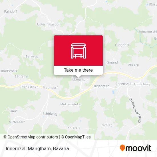 Innernzell Manglham map