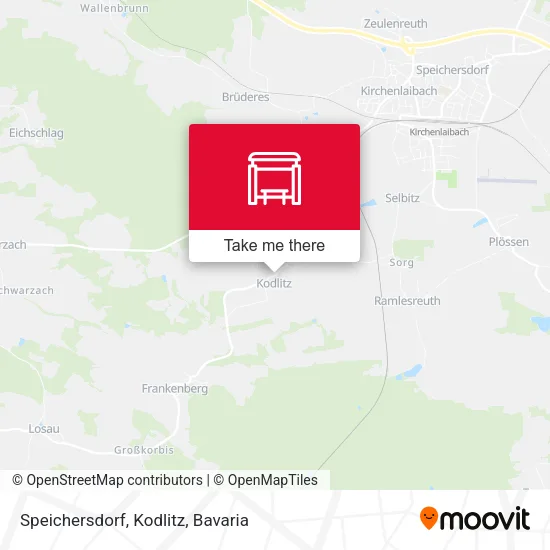 Карта Speichersdorf, Kodlitz