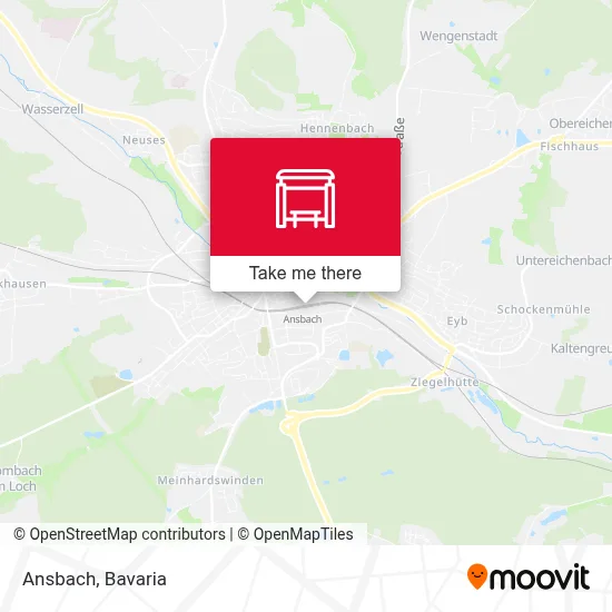 Ansbach map
