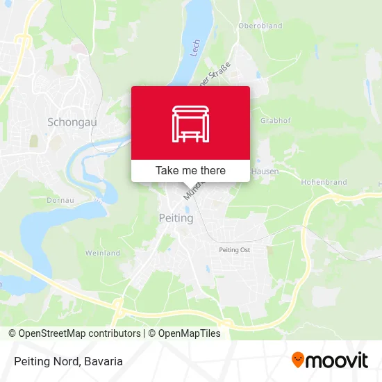 Peiting Nord map