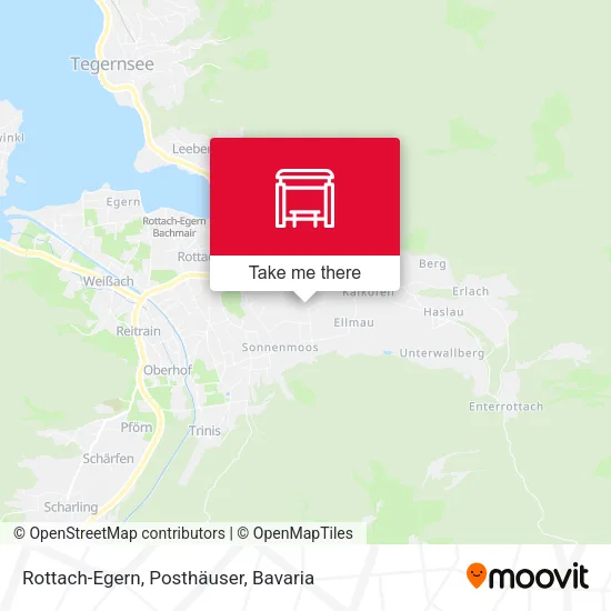 Карта Rottach-Egern, Posthäuser