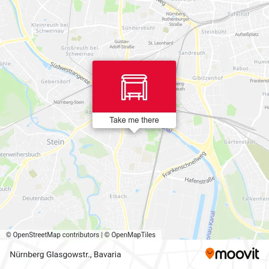 Карта Nürnberg Glasgowstr.