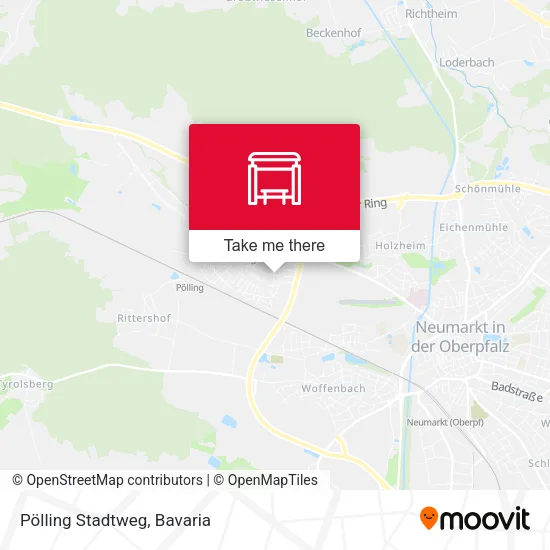 Карта Pölling Stadtweg