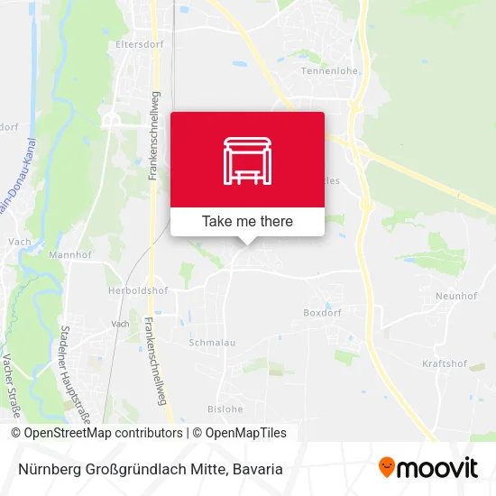 Карта Nürnberg Großgründlach Mitte