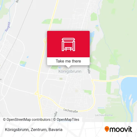 Карта Königsbrunn, Zentrum