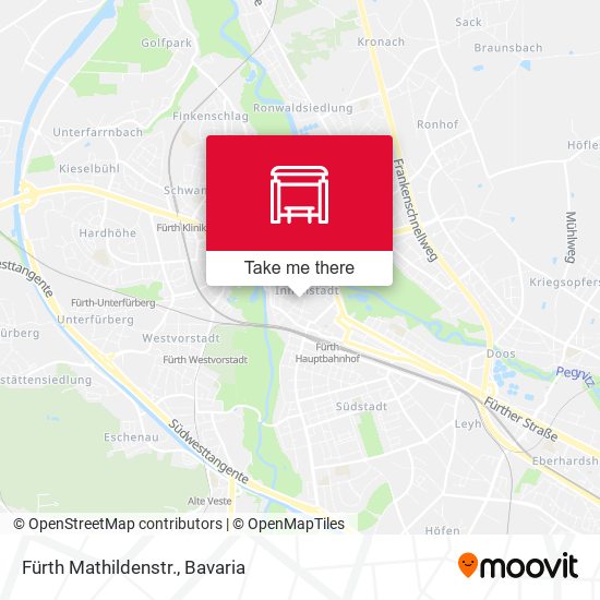 Карта Fürth Mathildenstr.