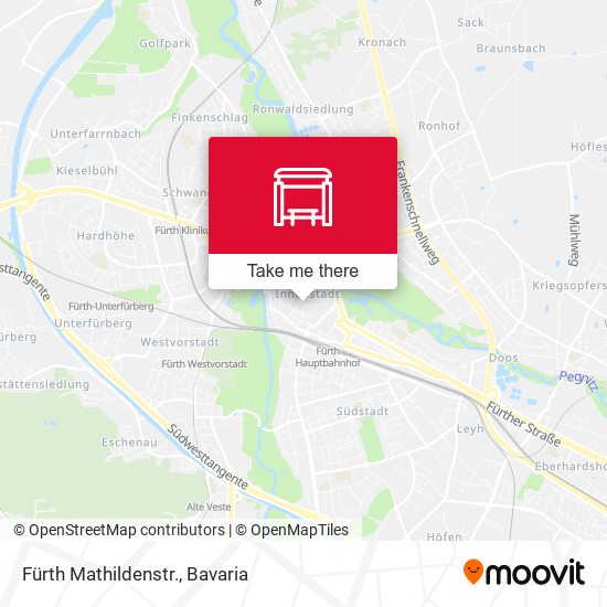 Карта Fürth Mathildenstr.