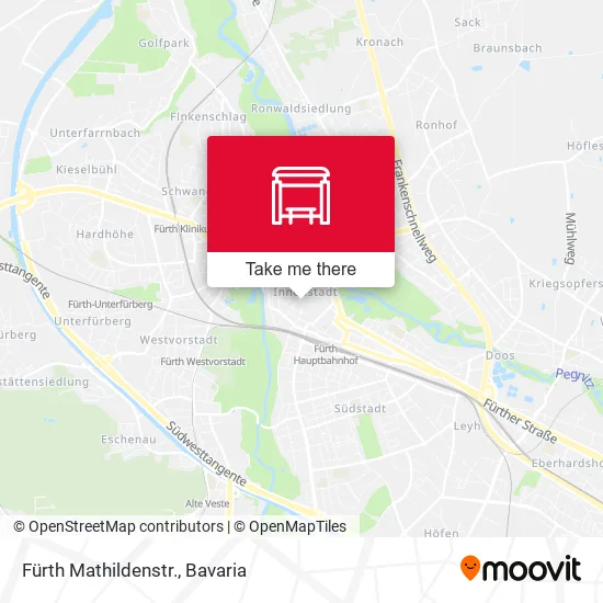 Карта Fürth Mathildenstr.
