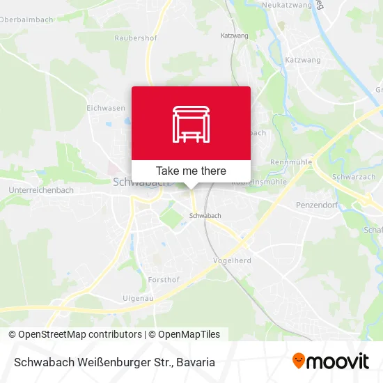 Карта Schwabach Weißenburger Str.