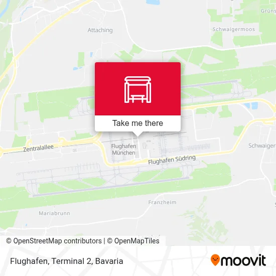 Flughafen, Terminal 2 map