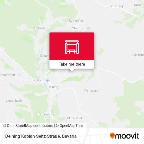 Deining Kaplan-Seitz-Straße map