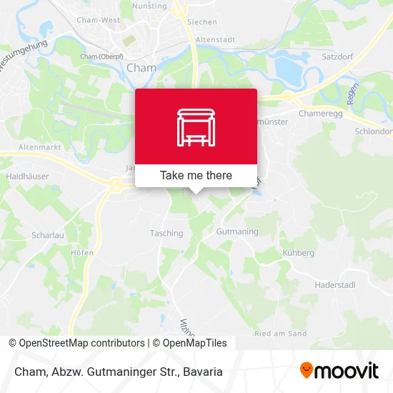 Cham, Abzw. Gutmaninger Str. map