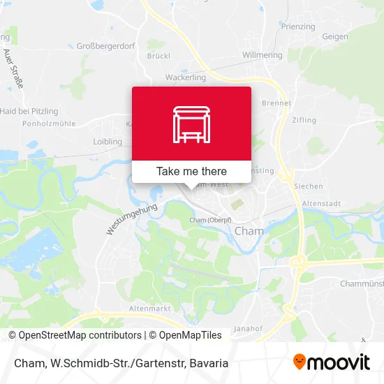 Cham, W.Schmidb-Str./Gartenstr map
