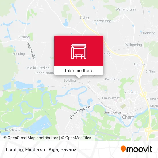 Loibling, Fliederstr., Kiga map