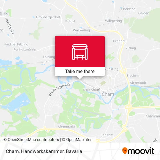 Cham, Handwerkskammer map