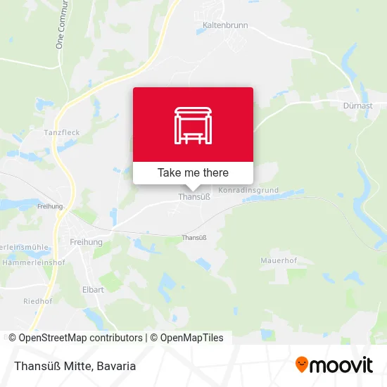 Thansüß Mitte map