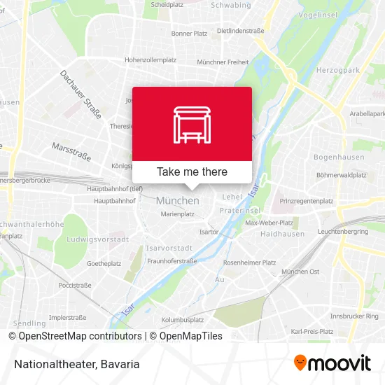 Карта Nationaltheater