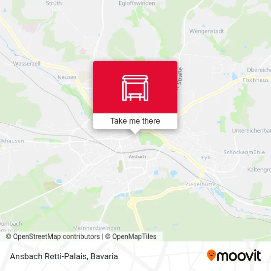 Ansbach Retti-Palais map