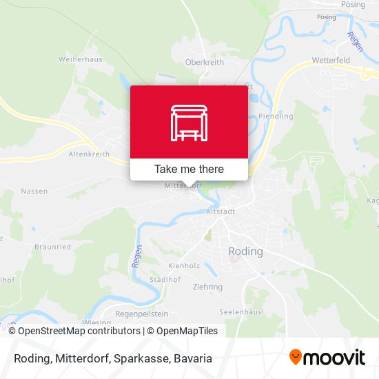 Roding, Mitterdorf, Sparkasse map