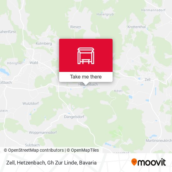Zell, Hetzenbach, Gh Zur Linde map