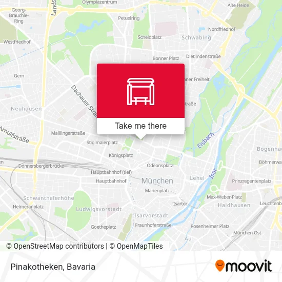Pinakotheken map
