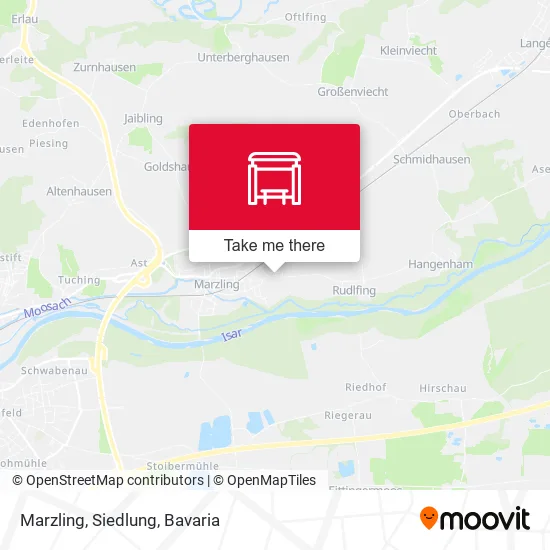 Карта Marzling, Siedlung