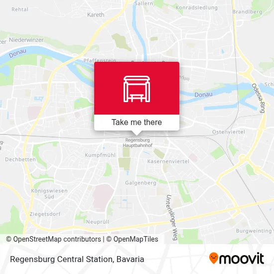 Regensburg Hbf map