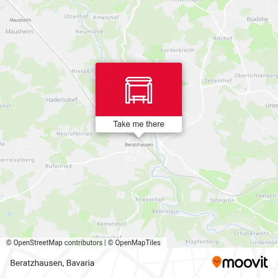 Beratzhausen map