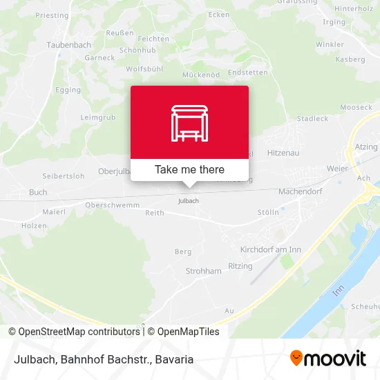 Julbach, Bahnhof Bachstr. map