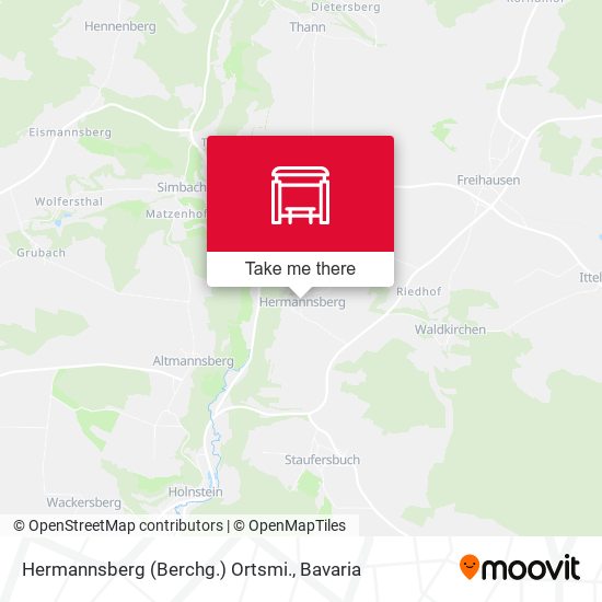 Hermannsberg (Berchg.) Ortsmi. map