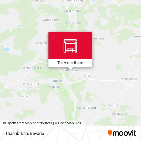 Карта Thannbrunn