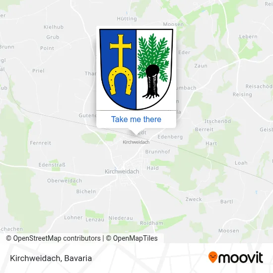 Kirchweidach map