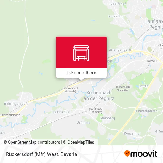 Rückersdorf (Mfr) West map