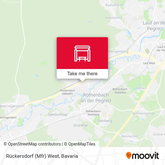 Rückersdorf (Mfr) West map