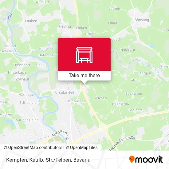 Kempten, Kaufb. Str./Felben map